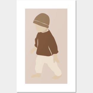 Abstract vector kids and baby little boy Composition Posters and Art